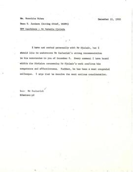 K.C. Zachariah - Chronological Records - June 1980 - December 1980