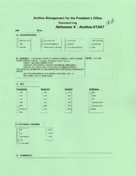 President Wolfensohn - Briefing Materials for President's Speeches - Luncheon - Roads and Highway...