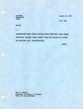 Irving S. Friedman - Chronological File - 1967 Correspondence - Volume 2