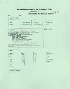 President Wolfensohn - Briefing Book for President's Meetings and Events - Luncheon Meeting - Cap...