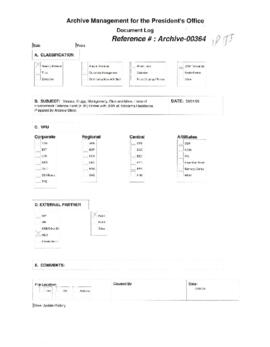 President Wolfensohn - Briefing Book for President's Meetings and Events - Dinner - Fred Krupp an...