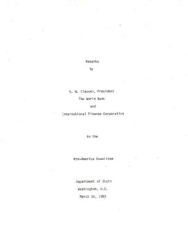 Mid-America Committee, Department of State, Washington, D.C. March 16,1983