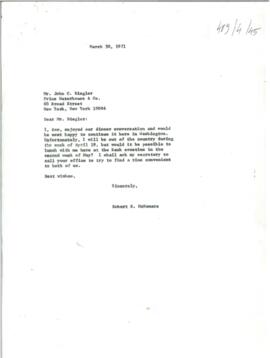 Robert S. McNamara Personal Chronological Files - Chrons 13