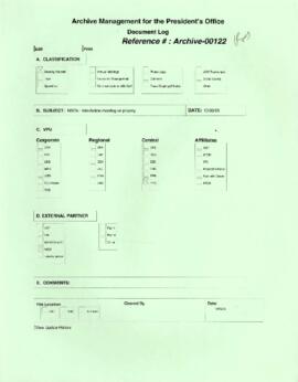 President Wolfensohn - Briefing Book for President's Meetings and Events - Non-Governmental Organ...