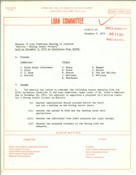 Loan Committee - 1973