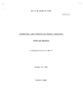 International Labor Migration and Workers Remittances  Issues and Prospects  by Gurushri Swamy - 1v