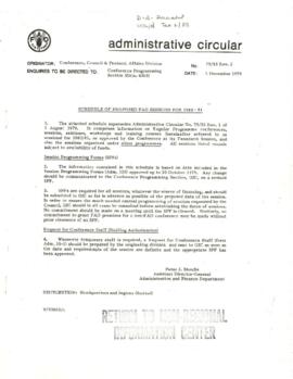 Consultative Group on International Agricultural Research [CGIAR] - D-2 - Food and Agriculture Or...