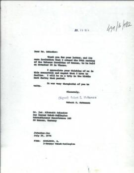President's papers - Robert S. McNamara IPA Chronological files (outgoing) - Chrons 11