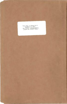 Operations - Research 1972 / 1974 Correspondence - Volume 11