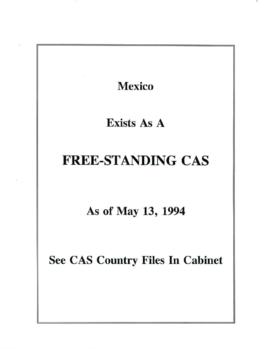 Mexico - Country Program-Strategy Papers (CSP) - 1v
