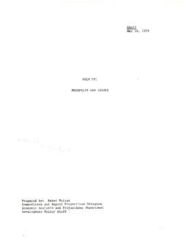 Development Policy - Commodities - Palm Oil - January 1976 - May 1976