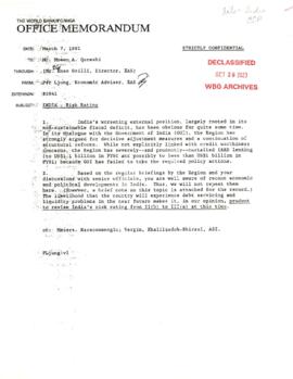 India - Country Strategy Papers [CSP] - Correspondence - Volume 1