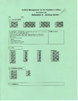 President Wolfensohn - Briefing Materials for President's Speeches - Pre-Briefing - International...