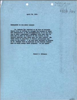 President's papers - Robert S. McNamara Chronological files - (outgoing) - Chrons 13