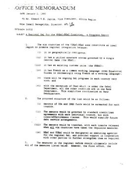 Structural Adjustment Lending - Regional Structural Adjustment Loans [SAL] - Correspondence - Vol...