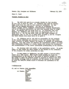 Economic Committee Papers - Chad - Economic Mission to Chad