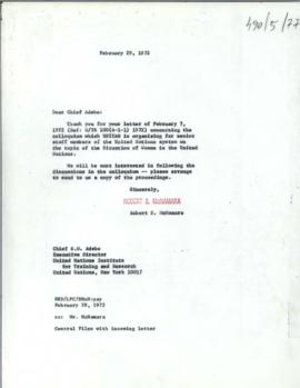 President's papers - Robert S. McNamara Chronological files - (outgoing) - Chrons 25