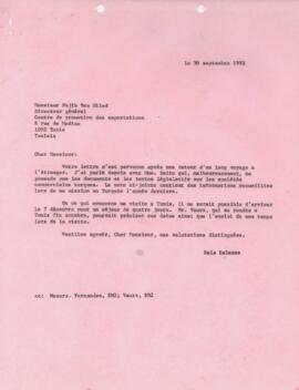 Bela Balassa's chron files - September 1982