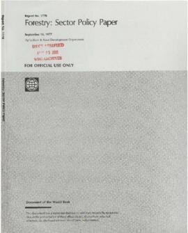 Development Policy - Policy Review Committee [PRC] - Forestry - May 1977 - October 1977