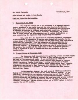 Research on Economics and Development - Bela Balassa - Chronological Record - August through Nove...