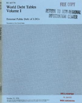 Bank Administration and Policy - Indebtedness Documents and Reports - 1975 / 1977 - Volume 1
