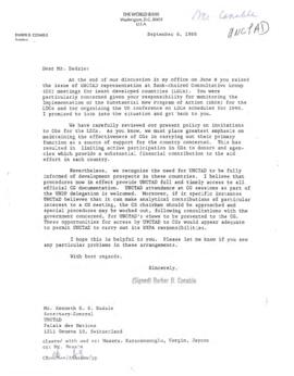 Liaison Files - United Nations Conference on Trade and Development [UNCTAD] - Correspondence - Vo...