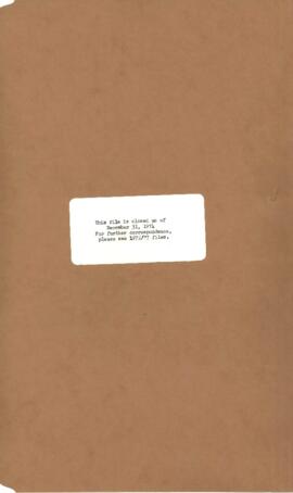 Overseas Development Institute [ODI] - Liaison File