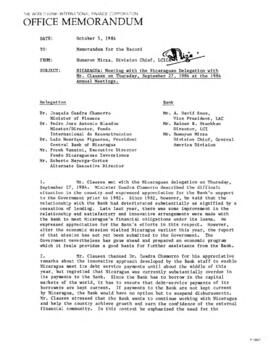 Clausen Country Files - Nicaragua - Correspondence - Volume 1