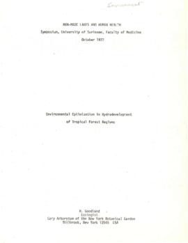Bank Administration and Policy - Environment - Documents 1975 / 1977 - Volume 1