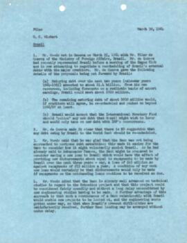 President George D. Woods - Chronological Records - Volume 6 - January - March  1964