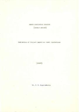 Population Project (01) - Kenya - Credit 0468 - P001241 - Background Documents - Project Completi...