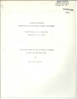 Sundrum, R. M. - Articles and Speeches (1970) - 1v