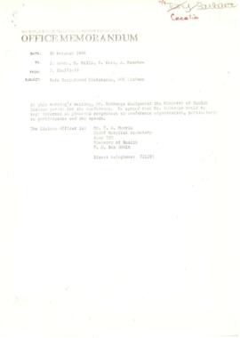 Safe Motherhood Conference - Donor Funding - Correspondence - 1986 / 1987