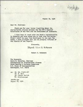 President's papers - Robert S. McNamara Chronological files - (outgoing) - Chrons 42