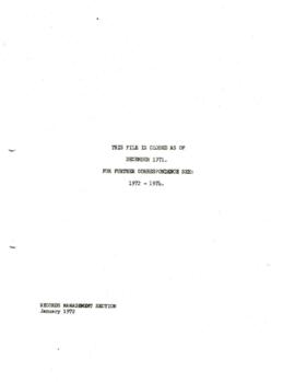 Tunisia - Capital - 1969 / 1971 - Correspondence - Volume 1