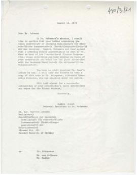 President's papers - Robert S. McNamara Chronological files - (outgoing) - Chrons 29