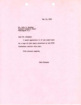 Research on Economics and Development - Bela Balassa - Chronological Record - January through May...