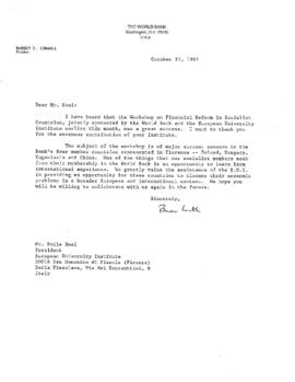 President Barber Conable - General Correspondence - E