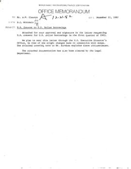 Moeen Qureshi Files - Presidential Chronological Correspondence - September - December 1982
