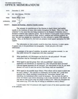 Briscoe - Willingness to Pay Data Sets Benefits Transfer Archive