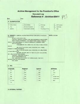 President Wolfensohn - Briefing Book for President's Meetings and Events - General Accounting Off...