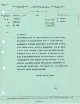 McNamara correspondence - 1970