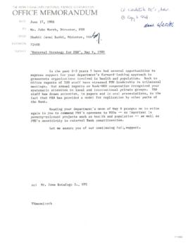 Population, Health, and Nutrition [PHN] External Strategy - Correspondence