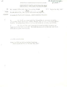 Development Policy - Policy Review Committee [PRC] - Economic Analysis of Project Implementation ...
