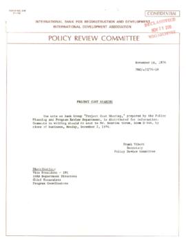 Development Economics and Chief Economist [DEC] - Policy Review Committee - PRC/s/C/74-19, PRC/C/...