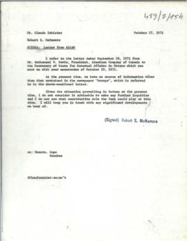 President's papers - Robert S. McNamara Chronological files - (outgoing) - Chrons 23