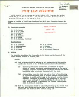 Loan Committee - Minutes - 1951