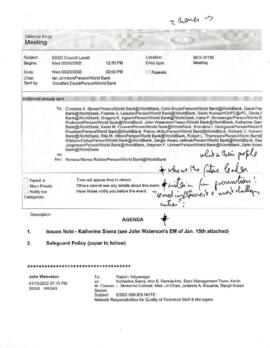 Organization and Management Records - Safeguard Policies - Improving Development Effectiveness - ...