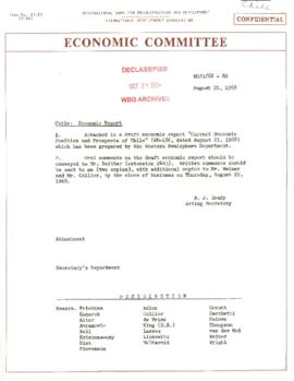 Economic Committee Papers - Chile - EC/O/68-82 - Economic Report - No Report Attached