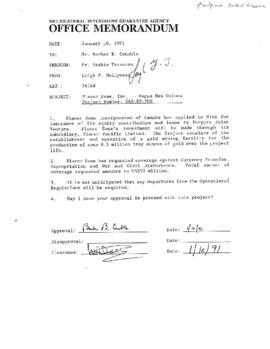 Papua New Guinea - President Barber Conable Country Files - Correspondence